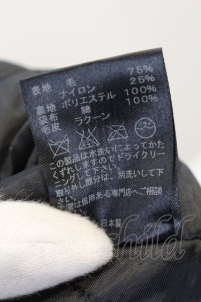 画像4: Moonage Devilment(清春) / ウールナイロンモッズコート 46 ブラック O-24-12-19-007-Mo-ou-YM-ZT-M105 (4)