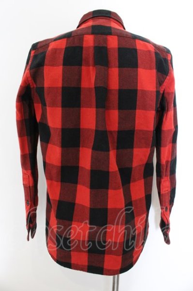 画像2: Moonage Devilment(清春) / ブロックチェックコットンジャケット 48 レッド O-24-12-19-013-Mo-sh-YM-ZT112 (2)