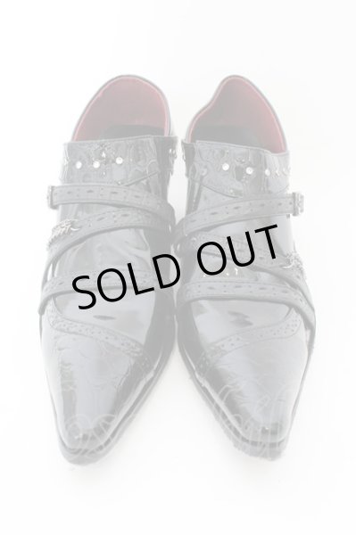 画像2: endevice / エナメルオペラシューズ 41（25.5） ブラック O-24-12-19-014-en-sho-YM-ZT1000 (2)