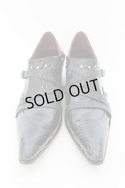 画像2: endevice / エナメルオペラシューズ 41（25.5） ブラック O-24-12-19-015-en-sho-YM-ZT1000 (2)