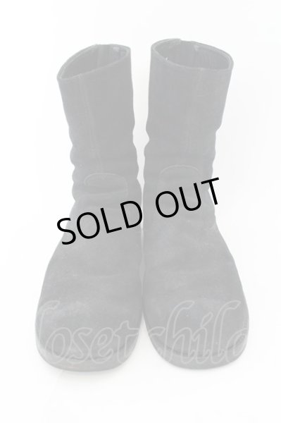 画像2: Moonage Devilment(清春) / スウェードバックジップブーツ 41（約27cm） ブラック O-24-12-19-019-Mo-sho-YM-ZT1000 (2)