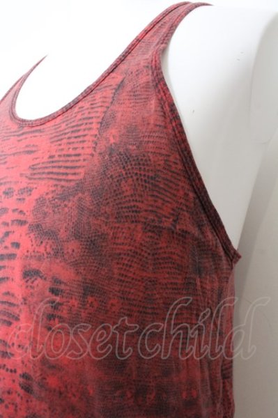 画像2: IFSIXWASNINE / TK/M テジュ柄タンクトップ【メンズ1】 1 レッド（オレンジ系） O-24-12-20-026-IF-to-YM-ZT114 (2)