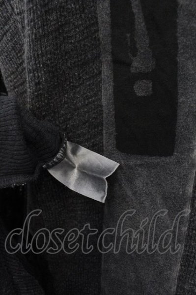 画像5: LGB / BACK CROSS/CARDI/STD/M+P バッククロス+プリントカーディガン【メンズ1】 1 グレー O-24-12-20-028-LG-to-YM-ZT103 (5)