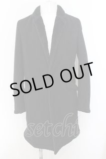 CIVARIZE / フェイクムートンチェスターコート 46 ブラック T-24-11-08