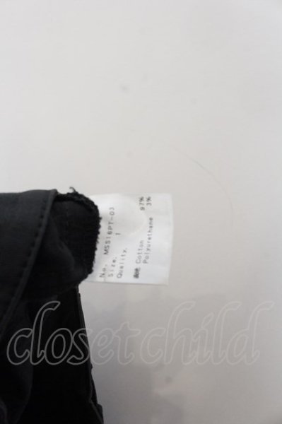 画像4: MEMHIM / Coating パンツ 1 ブラック O-24-12-20-032-ME-pa-YM-ZT111 (4)