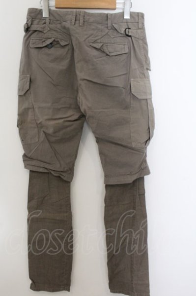 画像4: The Viridi-anne / レイヤードカーゴパンツ 2 ライトブラウン O-24-12-20-034-Th-pa-YM-ZT110 (4)