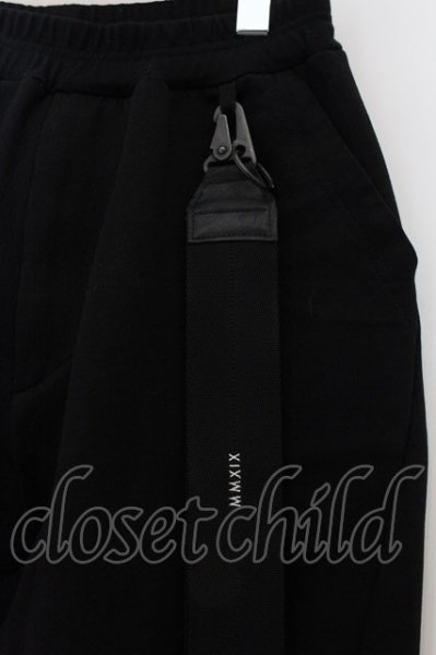 画像2: JULIUS / コットンダブルフェイスパンツ 1 ブラック O-24-12-20-035-JU-pa-YM-ZT110 (2)