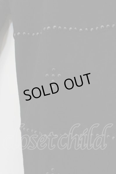 画像2: IFSIXWASNINE / BTF/SLF-10 スタッドクロスデニムパンツ 27（レディース） ブラック O-24-12-20-038-IF-pa-YM-ZT337 (2)