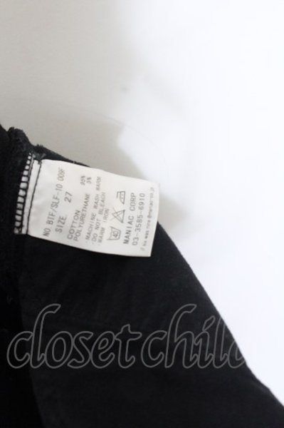 画像5: IFSIXWASNINE / BTF/SLF-10 スタッドクロスデニムパンツ 27（レディース） ブラック O-24-12-20-038-IF-pa-YM-ZT337 (5)