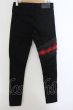 画像3: CavariA / パッチデザインストレッチスキニーパンツ 44 ブラックxレッド O-24-12-20-040-Ca-pa-YM-ZT111 (3)