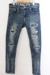 画像1: BUFFALO BOBS / FAIRMOUNT-BURSTダメージ加工スーパースキニーデニムパンツ 2 インディゴ O-24-12-20-043-BU-pa-YM-ZT111 (1)