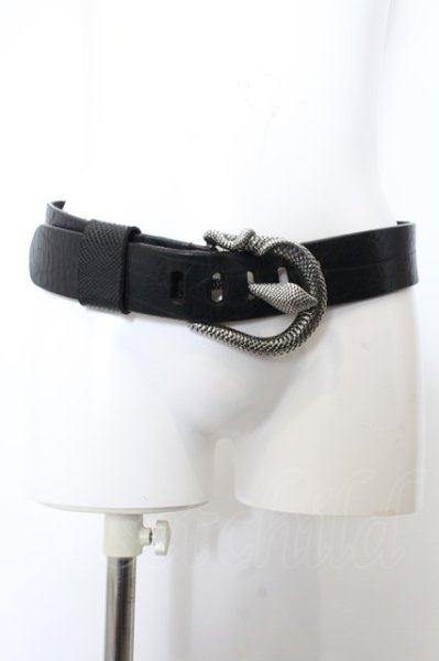 画像1: IFSIXWASNINE / COBRA BELT-2 ベルト  ブラックxシルバー O-24-12-20-045-IF-za-YM-OS (1)