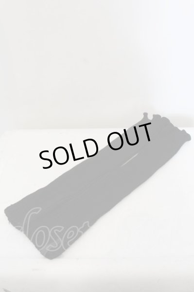 画像1: Moonage Devilment（清春） / リブアームウォーマー  ブラック O-24-12-20-047-MO-za-YM-ZT155 (1)