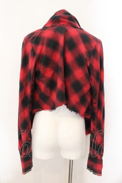 画像2: LGB / SHIRT-G/STL ストールシャツ 1（レディース） レッド O-24-12-26-033-LG-sh-YM-ZT122 (2)