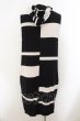 画像2: CIVARIZE / Barbarousノースリーブロングパーカー 44 ブラックｘホワイト O-24-12-26-004-CI-to-YM-ZT207 (2)