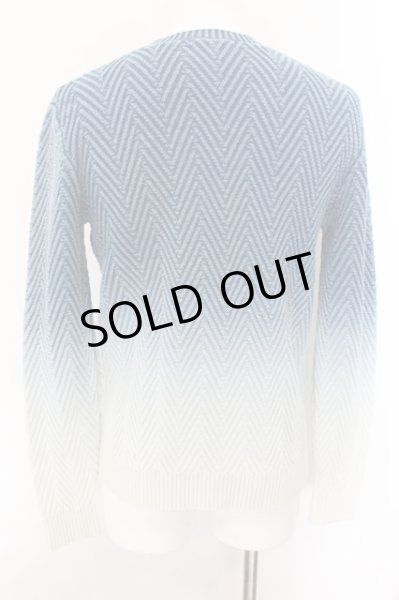 画像2: GOSTAR DE FUGA / Salida ケーブルニットプルオーバー 46 ブルー O-24-12-26-059-GO-to-YM-ZT1229C (2)