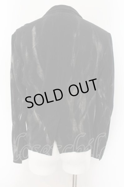 画像2: CIVARIZE / Noise 箔加工カットテーラードジャケット 46 ブラックｘシルバー O-24-12-26-006-CI-ja-YM-OS (2)