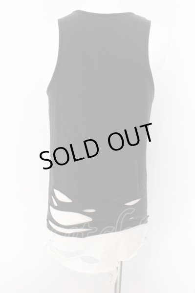 画像2: CIVARIZE / オパールダメージロングタンクトップ 44 ブラックｘホワイト O-24-12-26-060-CI-to-YM-ZT205 (2)