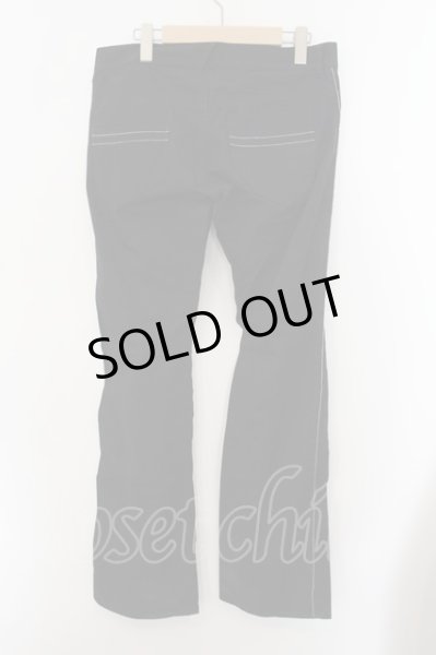 画像2: NO ID. / サイドポイントラインボタンフライパンツ 3 ブラック O-24-12-26-068-NO-pa-YM-ZT118 (2)