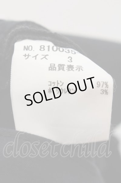 画像3: NO ID. / サイドポイントラインボタンフライパンツ 3 ブラック O-24-12-26-068-NO-pa-YM-ZT118 (3)