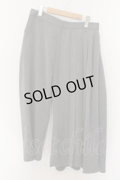 画像1: NO ID. BLACK / TRストレッチプリーツバギートラウザーパンツ 2 グレー O-24-12-26-072-NO-pa-YM-ZT101 (1)