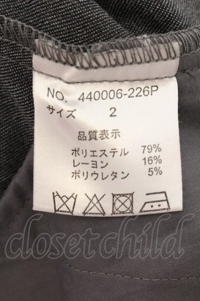 画像3: NO ID. BLACK / TRストレッチプリーツバギートラウザーパンツ 2 グレー O-24-12-26-072-NO-pa-YM-ZT101 (3)