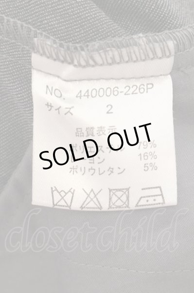 画像3: NO ID. BLACK / TRストレッチプリーツバギートラウザーパンツ 2 グレー O-24-12-26-072-NO-pa-YM-ZT101 (3)