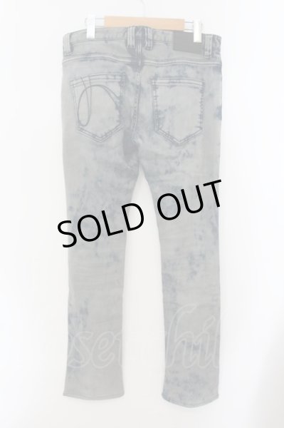 画像2: NO ID. / デストロイグランジスキニーデニムパンツ  ブルーｘグレイ O-24-12-26-075-NO-pa-YM-OS (2)