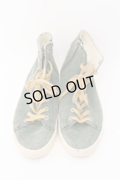 画像2: Moonage Devilment / MAプリントコンビスニーカー  グリーン（ユーズド） O-24-12-26-086-Mo-sho-YM-ZT1000 (2)