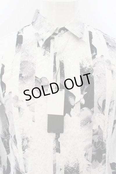 画像2: CIVARIZE / ストライプローズロングジャガードシャツ 46 ホワイト O-24-12-26-093-CI-sh-YM-ZT106 (2)