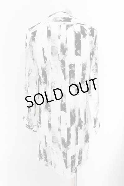 画像3: CIVARIZE / ストライプローズロングジャガードシャツ 46 ホワイト O-24-12-26-093-CI-sh-YM-ZT106 (3)