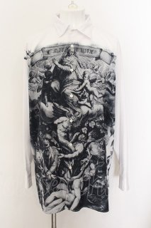 CIVARIZE / 宗教柄ロングシャツ 44 ホワイト O-24-08-21-016-CI-sh-YM