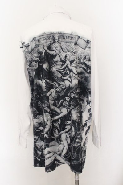 画像2: CIVARIZE / 宗教柄ロングシャツ F ホワイト O-24-12-26-094-CI-sh-YM-ZT106 (2)