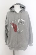 CIVARIZE / ビッグシルエットプリントパーカー F グレー O-24-12-26-097-CI-to-YM-ZT105