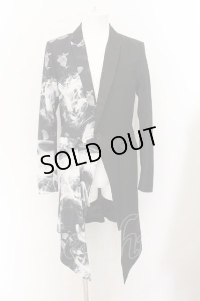 画像1: CIVARIZE / 2WAYロングテーラードジャケット 46 ブラックｘホワイト O-24-12-26-101-CI-ja-YM-ZT106 (1)