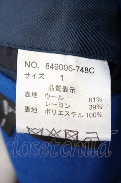 画像3: NO ID. / メルトンインバーテッドタックコート 1 ブルー O-24-12-26-010-NO-ou-YM-ZT-M101 (3)