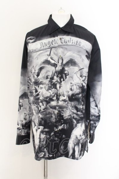 画像1: CIVARIZE / 絵画総柄シャツ F ブラック O-24-12-26-107-CI-sh-YM-ZT106 (1)