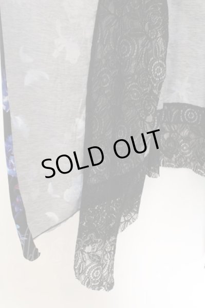 画像3: CIVARIZE / Angerレイヤードレーストッパーフラワーカーディガン 46 ブラックｘブルー O-24-12-26-108-CI-to-YM-ZT108 (3)