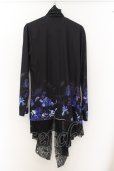 画像4: CIVARIZE / Angerレイヤードレーストッパーフラワーカーディガン 46 ブラックｘブルー O-24-12-26-108-CI-to-YM-ZT108 (4)