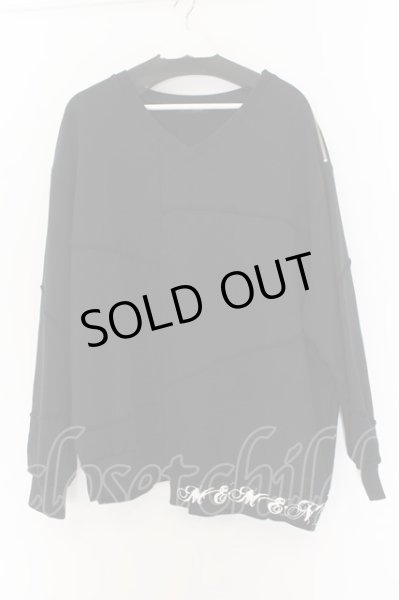 画像1: CIVARIZE / ヘビーウェイト切り替えデザインプルオーバー F ブラック O-24-12-26-109-CI-ja-YM-ZT108 (1)