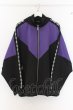 画像1: CIVARIZE / 切り替えポンチョパーカー F ブラックｘパープル O-24-12-26-110-CI-to-YM-ZT102 (1)