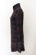 画像2: LGB / SHIRT-G/MID ミディロングシャツ 0（レディース） ネイビーｘワイン O-24-12-26-116-LG-sh-YM-ZT107 (2)