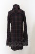 画像3: LGB / SHIRT-G/MID ミディロングシャツ 0（レディース） ネイビーｘワイン O-24-12-26-116-LG-sh-YM-ZT107 (3)