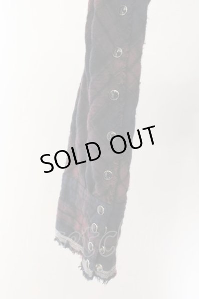 画像4: LGB / SHIRT-G/MID ミディロングシャツ 0（レディース） ネイビーｘワイン O-24-12-26-116-LG-sh-YM-ZT107 (4)