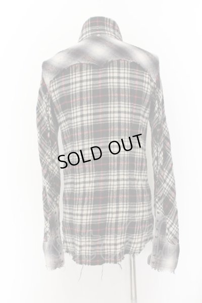 画像3: LGB / SHIRT-G/M リネン混ウールチェックシャツ【メンズ1】 1 ブラックｘアイボリーｘレッド O-24-12-26-117-LG-sh-YM-ZT107