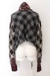 画像3: LGB / SHIRT-G/STL ストールシャツ 0（レディース） レッドｘブラック O-24-12-26-118-LG-sh-YM-ZT102 (3)