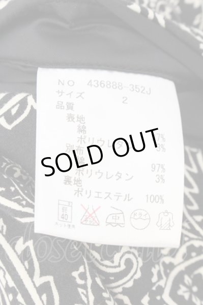 画像3: NO ID. / ペイズリーストレッチチェンジング1Bジャケット 2 ブラック O-24-12-26-013-NO-ja-YM-ZT125 (3)