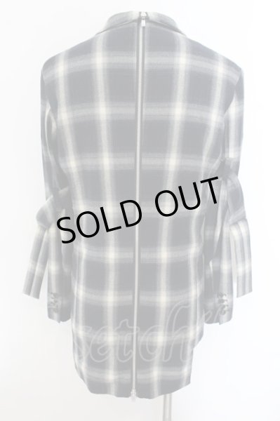 画像2: NO ID. BLACK / ボンテージジャケット 1 グレー O-24-12-26-014-NO-ja-YM-ZT1229B (2)