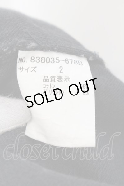 画像3: NO ID. / ストレッチデニムUSED加工ジャケット 2 ブラック O-24-12-26-018-NO-ja-YM-ZT1229B (3)