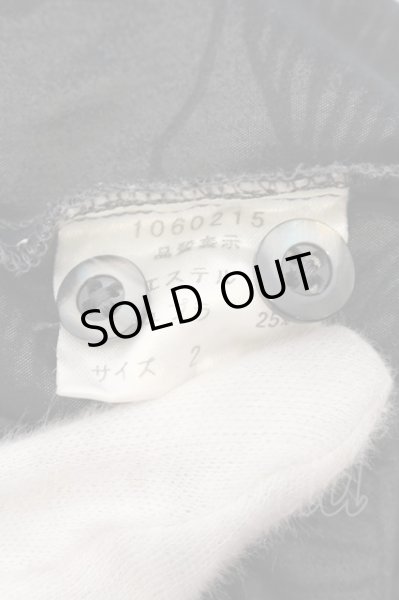 画像3: NO ID. / フロッキージャガードシャツ 2 ブラック O-24-12-26-021-NO-sh-YM-ZT125 (3)